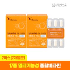 멀티비타민 앤 미네랄 판토텐산 액티브 2박스(총2개월분)