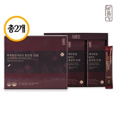 [바름가]하루한삼 6년근 홍삼정 선 / 2개 / 총60포