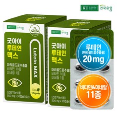 [건국유업] 굿아이 루테인 맥스 30캡슐x2개2개월