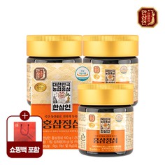 한삼인 6년근 홍삼정심 100g 3통 / 쇼핑백포함