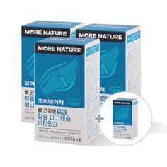 모어네이처 뼈 건강엔 칼슘 마그네슘 비타민D 900mg x 90정 4개