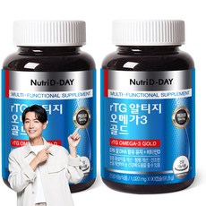 뉴트리디데이 rTG 알티지 오메가3 골드, 2개, 91.8g