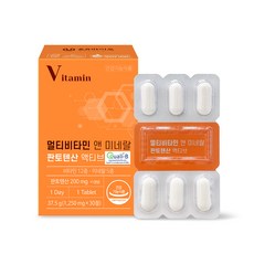 온유바이오 멀티비타민 앤 미네랄 판토텐산 액티브 37.5g, 30정, 1개