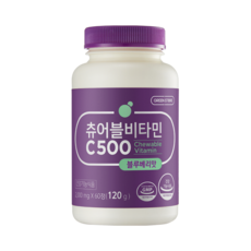 그린스토어 츄어블 비타민C 500 블루베리맛 120g, 1개, 60정