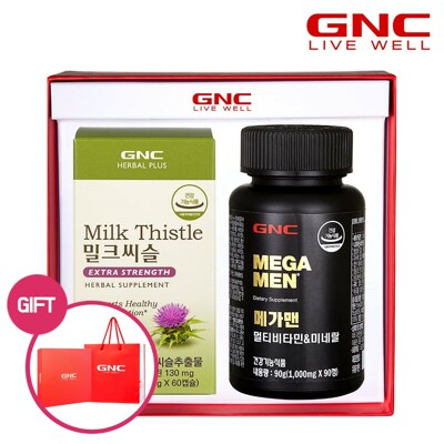 GNC 남성건강 플러스 세트(메가맨+밀크씨슬)