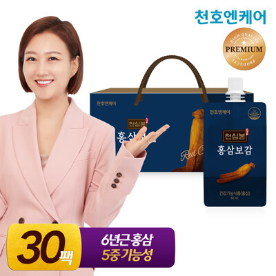 [천호엔케어] 천심본 6년근 홍삼보감 80mL 30개입