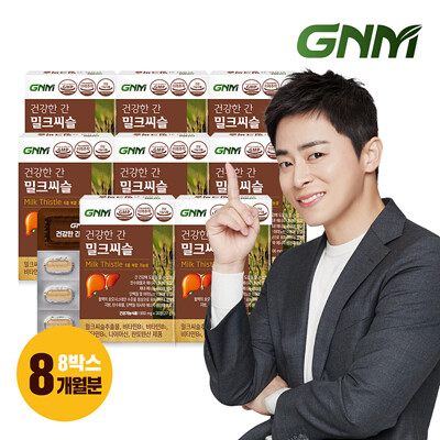 GNM 조정석 건강한 간 밀크씨슬 8박스(총 8개월분)/ 간건강 실리마린 비타민B 판토텐산