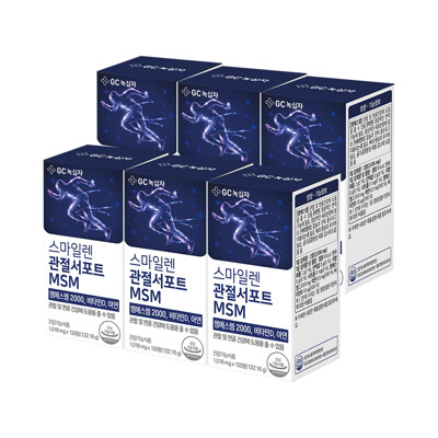 녹십자 스마일렌 관절서포트 MSM 엠에스엠 120정X6통