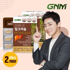 [조정석 밀크씨슬] 건강한 간 밀크씨슬 실리마린 비타민B 2박스(총 2개월분) / 밀크시슬 판토텐산 나이아신 간건강