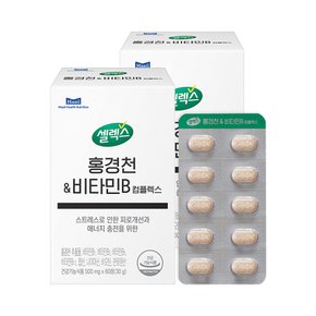 홍경천&비타민B 2박스 (500mg X 120정)/2개월분
