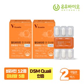 멀티비타민 앤 미네랄 판토텐산 액티브 30정 x 2박스(총2개월분)