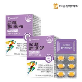 대웅생명과학 프리미엄 활력 비타민B 60정 2박스(4개월분) / 수용성비타민B