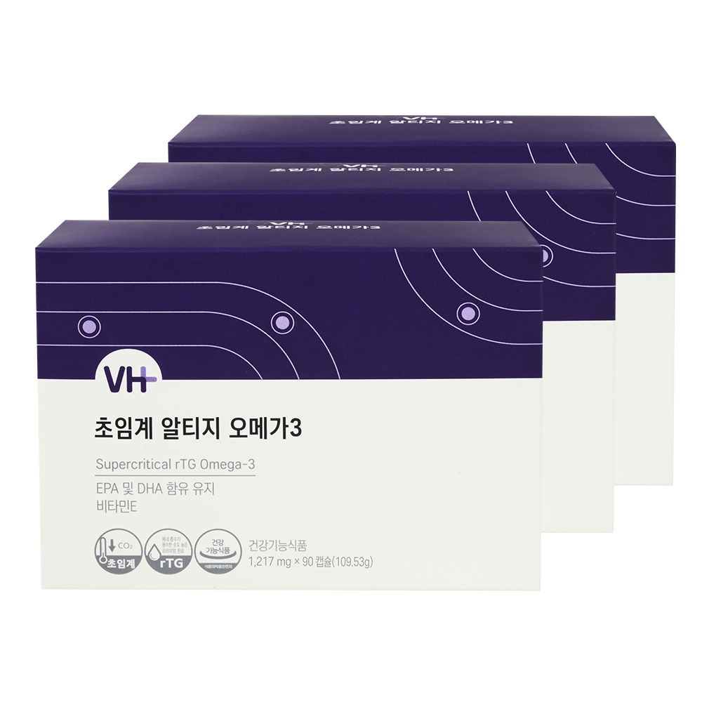 초임계 알티지 오메가3 3박스(9개월분) (유통기한 : 2025-04-25)